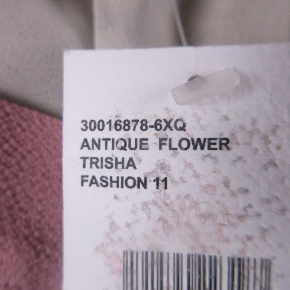 Jessica Simpson Blouse Womens Small Pink Antique Flower Trisha‎ Velvet NWT - Picture 4 of 9